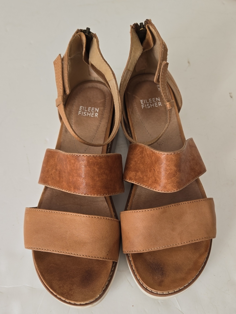 Eileen Fisher Leather Sandals 9.5